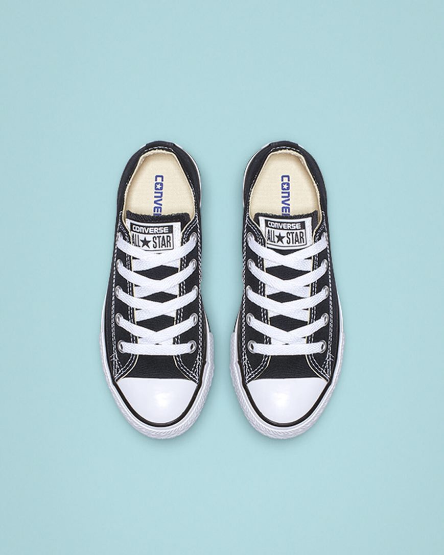 Tenis Converse Chuck Taylor All Star Classicos Cano Baixo Menina Pretas | PT U0810P4